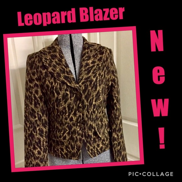 Scott Taylor Jackets & Blazers - PETITE leopard BLAZER 🖤